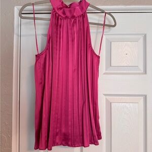 Sincerely Jules Fuchsia Pleated Blouse